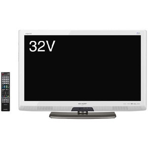 57-5-9)ハイビジョン液晶テレビ　LEDアクオス　ブルーレイ内蔵 32V型 　ホワイト　LC-32R5-W.jpg